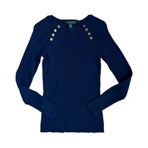 Ralph Lauren Blue Sweater Top